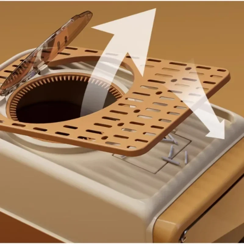 INS Hot Selling Sandbox Cat Dust And Odor Proof Cat Litter Box Sand Leakage Pedal Toilet For Cat Convenient Drawer Litter Tray