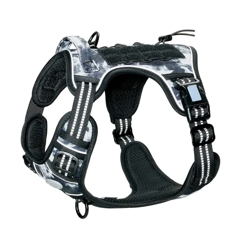 Tactical Harness for Large Dogs No Pull Adjustable Pet Harness Reflective K9 Training Easy Control Pet Vest Military Service