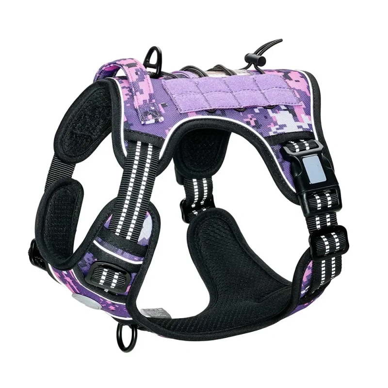 Tactical Harness for Large Dogs No Pull Adjustable Pet Harness Reflective K9 Training Easy Control Pet Vest Military Service