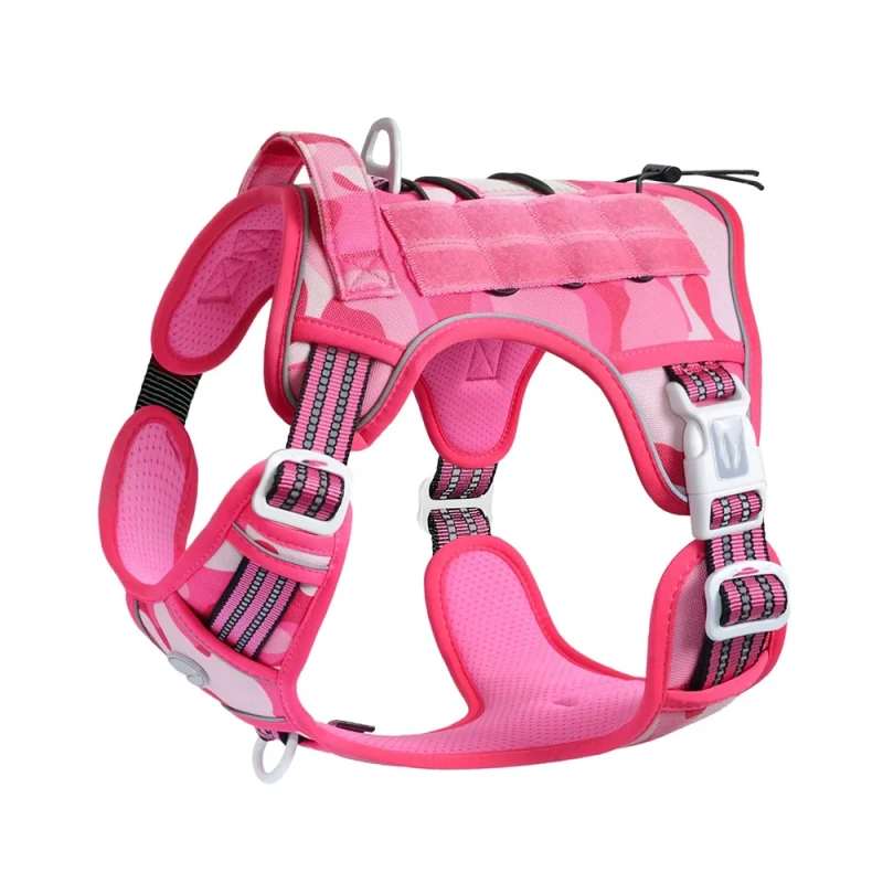 Tactical Harness for Large Dogs No Pull Adjustable Pet Harness Reflective K9 Training Easy Control Pet Vest Military Service