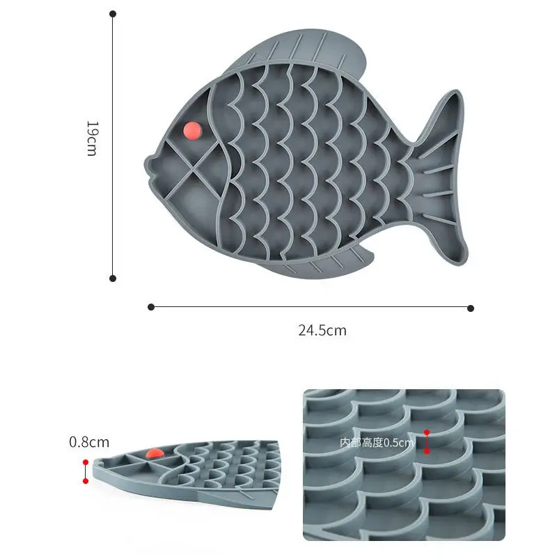 Pet Licking Mat Portable Anxiety Relief Dog Lick Pad Cup Bowl Transfer Plate Dog Slow Feeder Silicone Pet Bath Products Cat Bowl