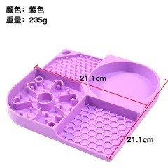 Pet Licking Mat Portable Anxiety Relief Dog Lick Pad Cup Bowl Transfer Plate Dog Slow Feeder Silicone Pet Bath Products Cat Bowl