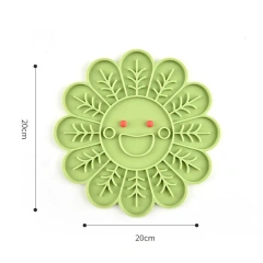Pet Licking Mat Portable Anxiety Relief Dog Lick Pad Cup Bowl Transfer Plate Dog Slow Feeder Silicone Pet Bath Products Cat Bowl
