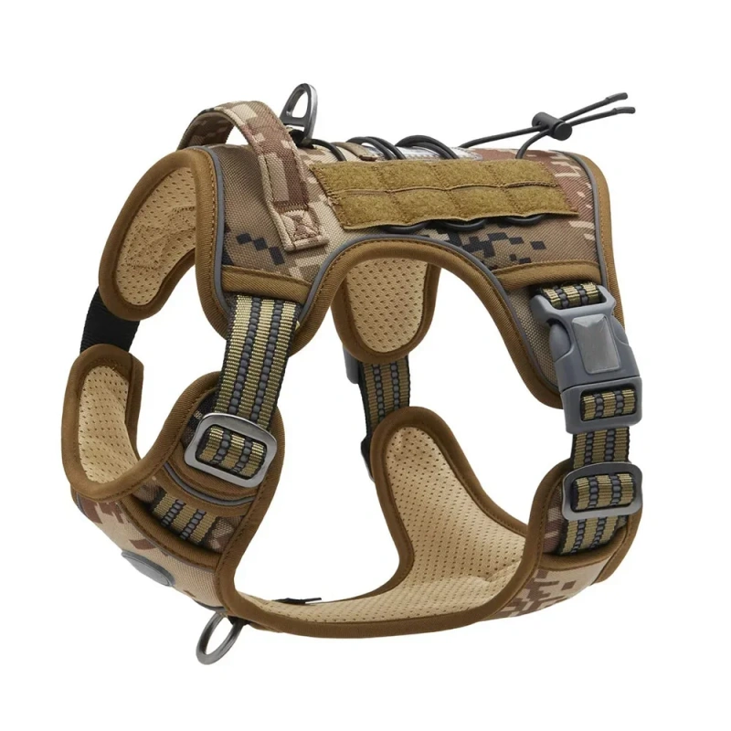 Tactical Harness for Large Dogs No Pull Adjustable Pet Harness Reflective K9 Training Easy Control Pet Vest Military Service