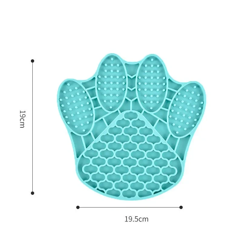 Pet Licking Mat Portable Anxiety Relief Dog Lick Pad Cup Bowl Transfer Plate Dog Slow Feeder Silicone Pet Bath Products Cat Bowl