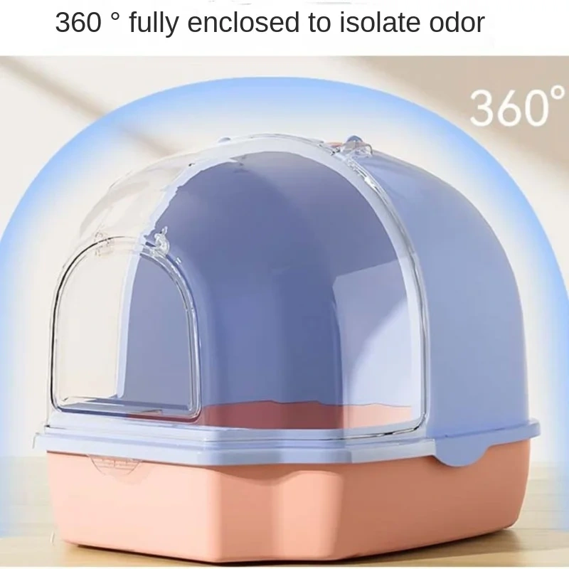 HONEY PET Full Semi-Closed Drawer Cat Litter Box Anti-Odour Anti-Splash Cat Litter Pan Cat Supplies Chat Katzen Klo News
