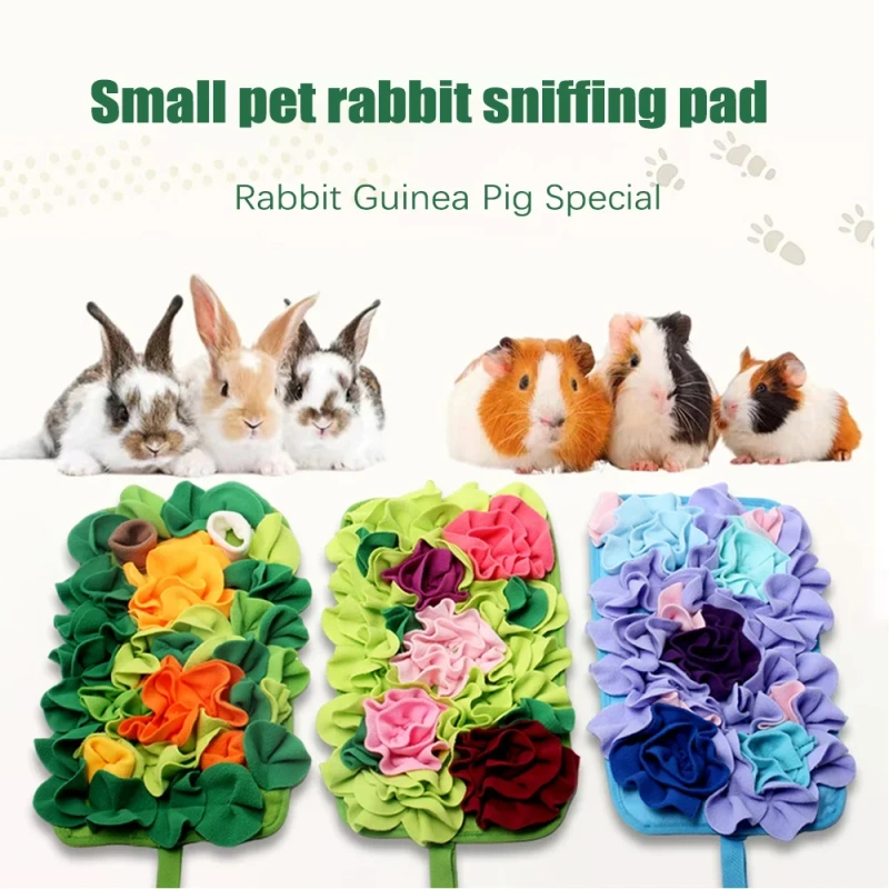 Pet Sniffing Mat Rabbit Guinea Pig Small Pet Claw Grinding To Relieve Boredom Venting Toys Pet Small Rabbit Chewing Teeth Puzzle
