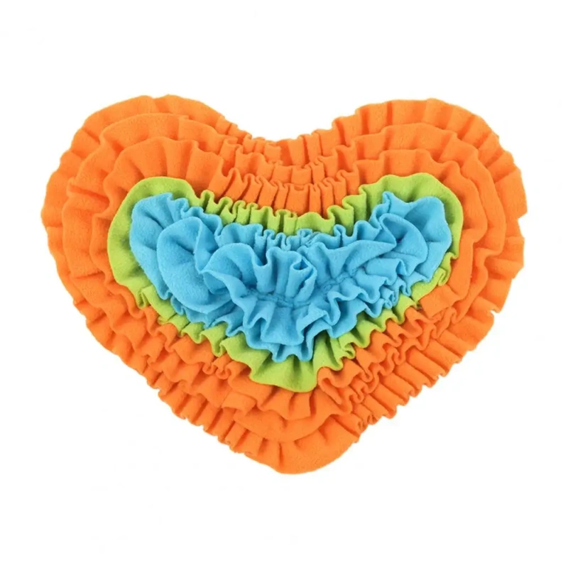 Long-lasting Pet Feeding Mat Dog Sniffing Mat Snuffle Mat Lick Toy for Dogs Mental Stimulation Puzzle Toy with Plush for Slow