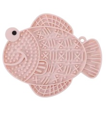 Silicone Fish Shape Slow Feeder Puppy Lick Mat Dog Treat Toys Puppy Enrichment Toys With Suction Cup For Feeding Big Small Dog