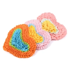 Long-lasting Pet Feeding Mat Dog Sniffing Mat Snuffle Mat Lick Toy for Dogs Mental Stimulation Puzzle Toy with Plush for Slow