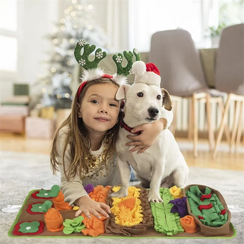 Pet Snuffle Feeding Mat for Large Medium Dog Sniffing Training Game Blanket Puppy Stress Relief Bite Resistant Slow Food Mats