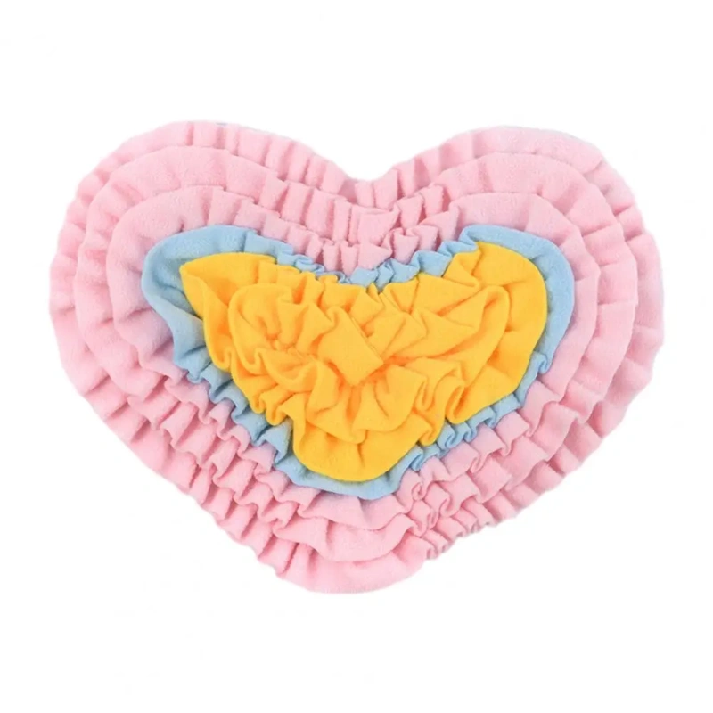 Long-lasting Pet Feeding Mat Dog Sniffing Mat Snuffle Mat Lick Toy for Dogs Mental Stimulation Puzzle Toy with Plush for Slow