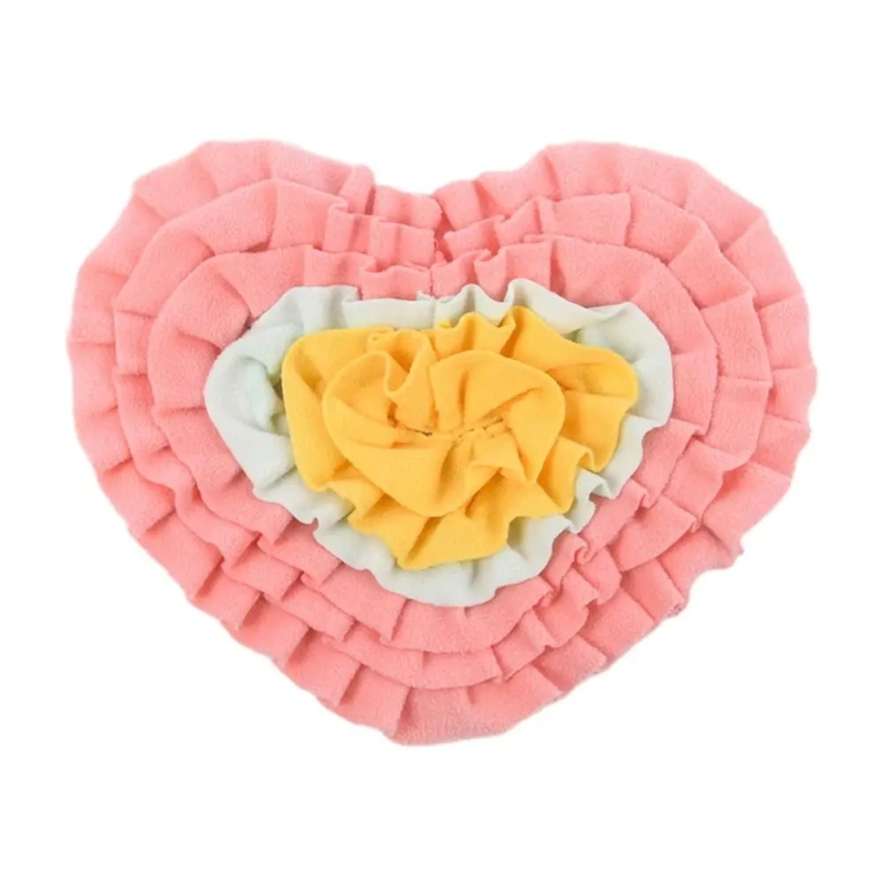 Long-lasting Pet Feeding Mat Dog Sniffing Mat Snuffle Mat Lick Toy for Dogs Mental Stimulation Puzzle Toy with Plush for Slow