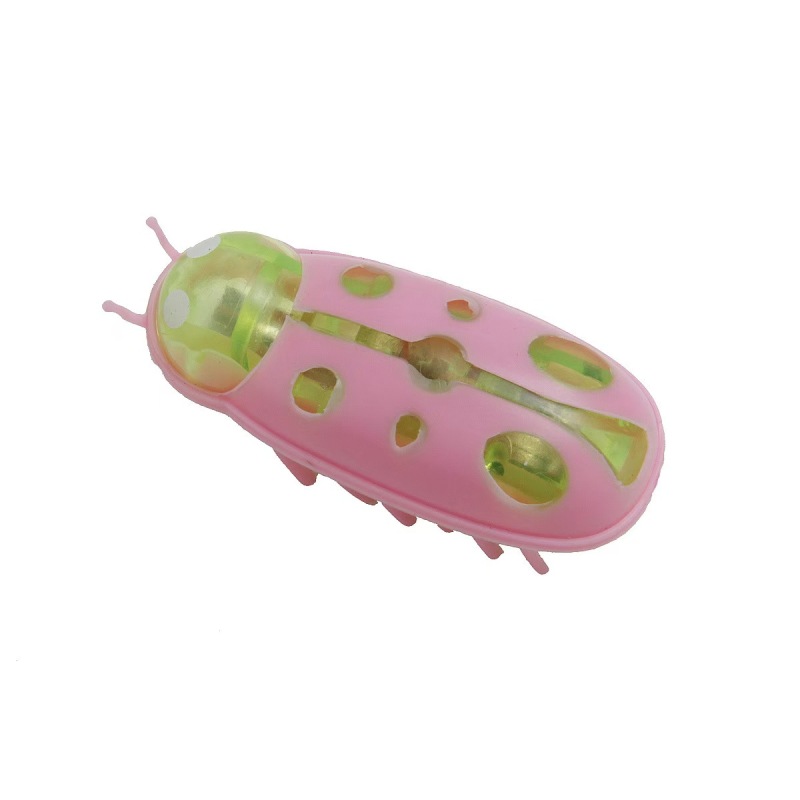 Funny Electric Bugs Catnip Toy Automatic Tunnel Mini Robot Bug Vibration Insect Toys For Cats Battery Operated Cockroach Ladybug