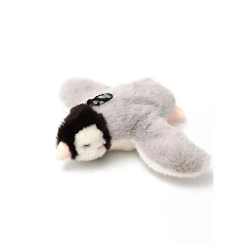 1pc Flapping Sparrow Cat Toys Interactive Chirping Bird Movements Touch Activated Electric Plush Toy Rechargeable Kitten Toy Pet