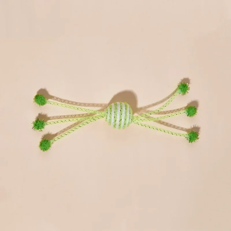 3pc Cat Toy Wool Ball Interactive Cat Toy Sticks Toys for Cats Paw Grinder Bite-resistant Cats Toys Kitten Scratcher Pet Product