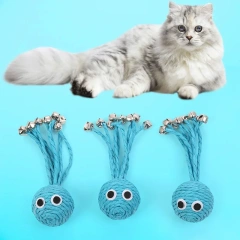 Octopus Cat Chew Toy Paper Rope Cat Supplies for Kitten Woven Ball Pet Products for Kitty Bells Cat Interactive Toy pet toys