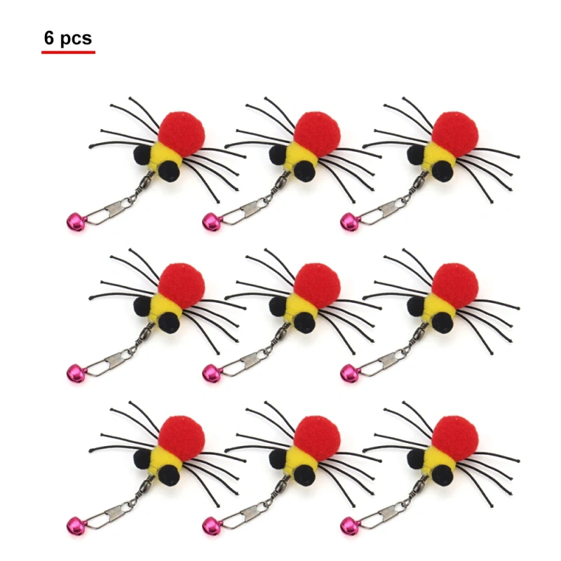 9pcs Simulation Plush Spider Replacement Head Of Cat Teaser Stick Fun Pet Cat Toy