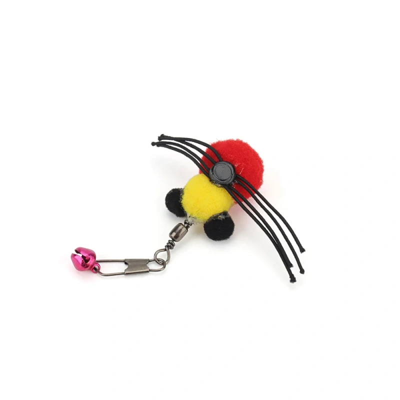 9pcs Simulation Plush Spider Replacement Head Of Cat Teaser Stick Fun Pet Cat Toy