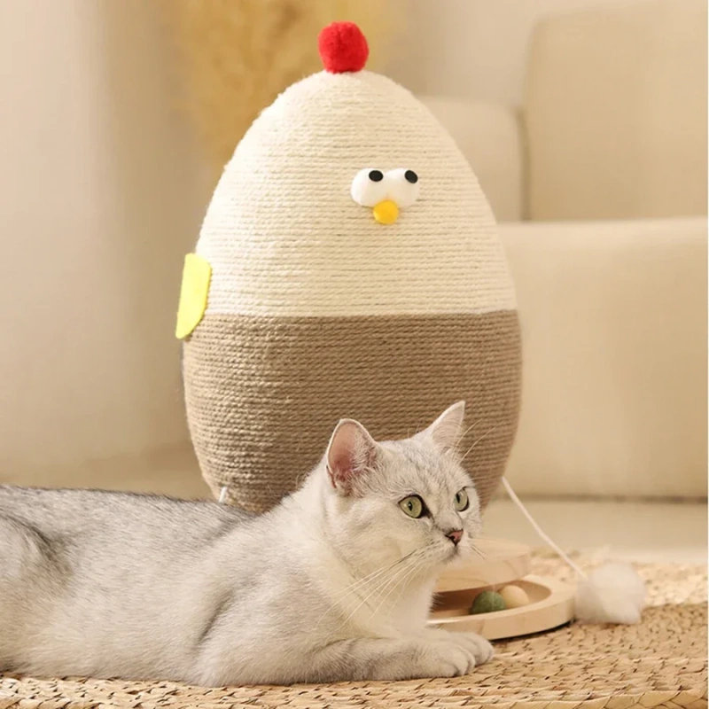Cat Scratch Board Made of Sisal Material Home Pet Toys Cat Focus Toys Wear-resistant Vertical Cat Climbing Frame Pet Accessories