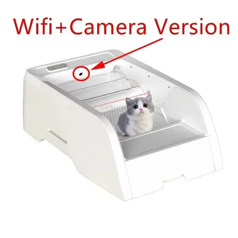Fully Automatic Intelligent Cat Litter Box Self-cleaning Cat Bedpans Multi Mode Semi Closed Pet Products Controlled By App