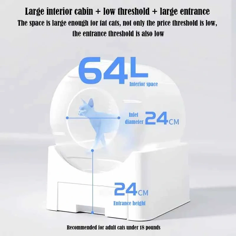 Wholesale Autoclean Litter Box Smart Wifi Cleaning Deodorizing Electric Cat Toilet Smart Fully Enclosed Cat Litter Box