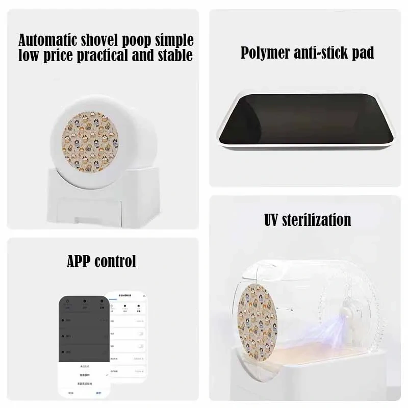 Wholesale Autoclean Litter Box Smart Wifi Cleaning Deodorizing Electric Cat Toilet Smart Fully Enclosed Cat Litter Box