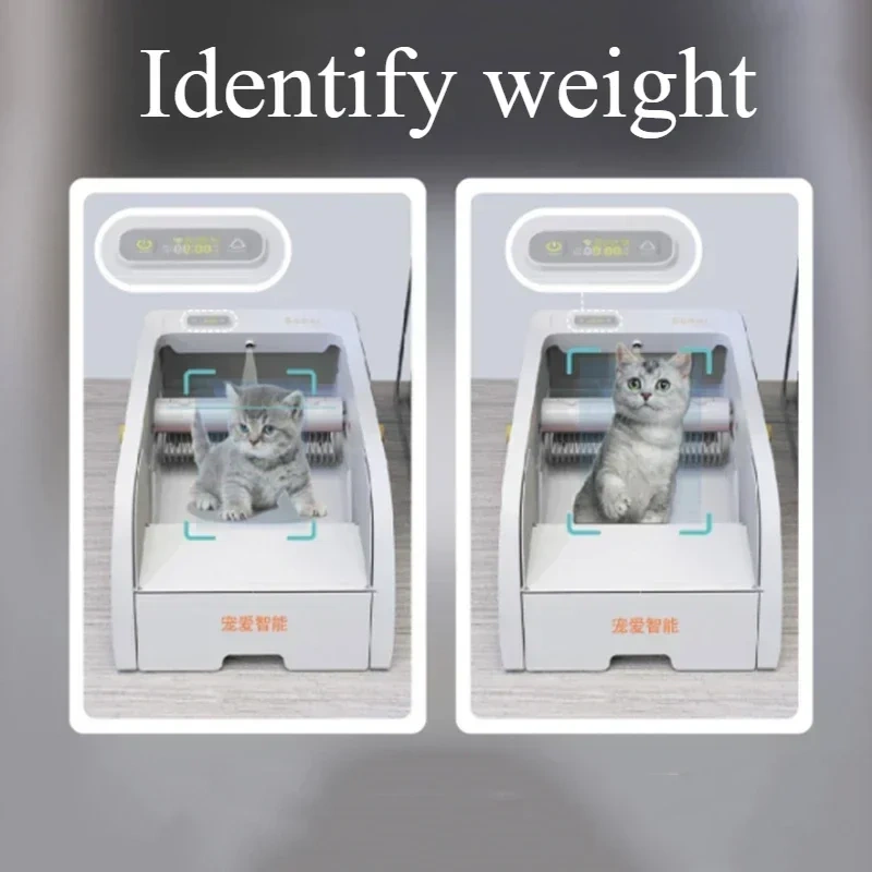 Fully Automatic Intelligent Cat Litter Box Self-cleaning Cat Bedpans Multi Mode Semi Closed Pet Products Controlled By App