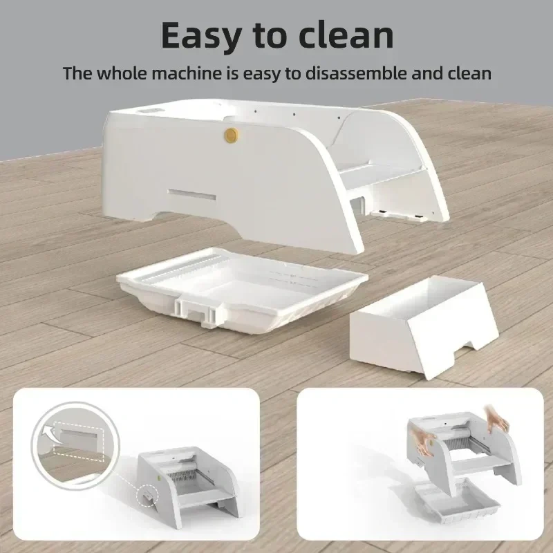 Fully Automatic Intelligent Cat Litter Box Self-cleaning Cat Bedpans Multi Mode Semi Closed Pet Products Controlled By App