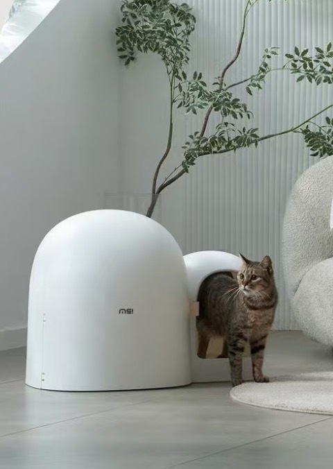 Cat Litter Box Fully Enclosed Cat Litter Tray Anti-odor Cats Toilet Extra Large Cats Sandbox Corridor Style Pet Toilet Supplies