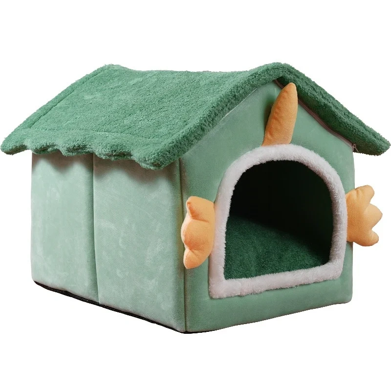 OUFACat Bed Carrot Pet Bed Pet House Plush Warm Villa Luxury Beds For Dogs
