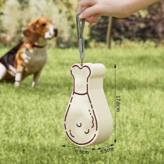 Pet Outdoor Walking Mug Chicken Leg Shaped Portable Travel Water Bottle Puppy Cats Dogs Drinking Water Food Dispenser Supplies