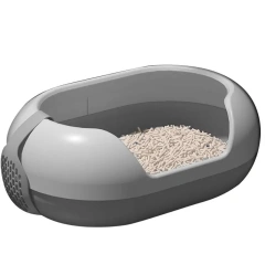 New Capsule Design Cheap Pet Cats Toilets Wholesale Plastic Cat  Box