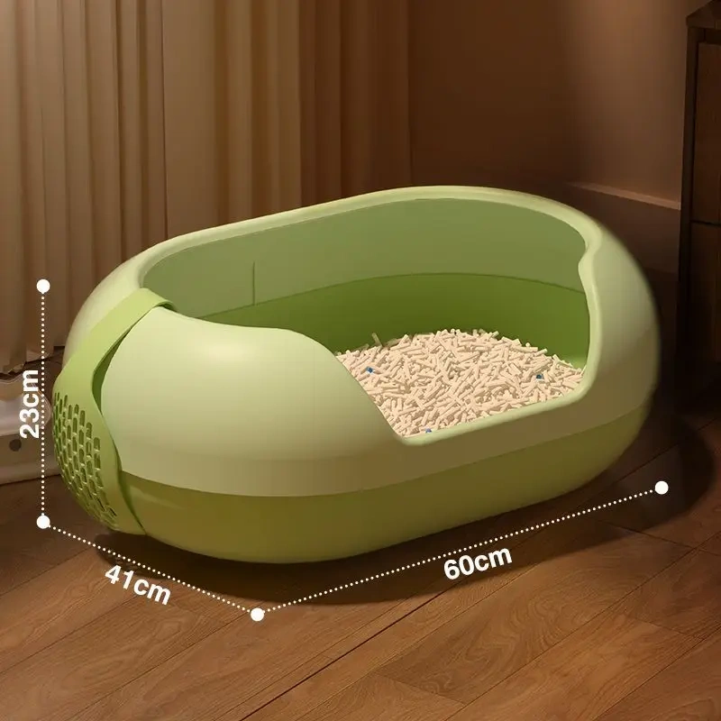 New Capsule Design Cheap Pet Cats Toilets Wholesale Plastic Cat  Box