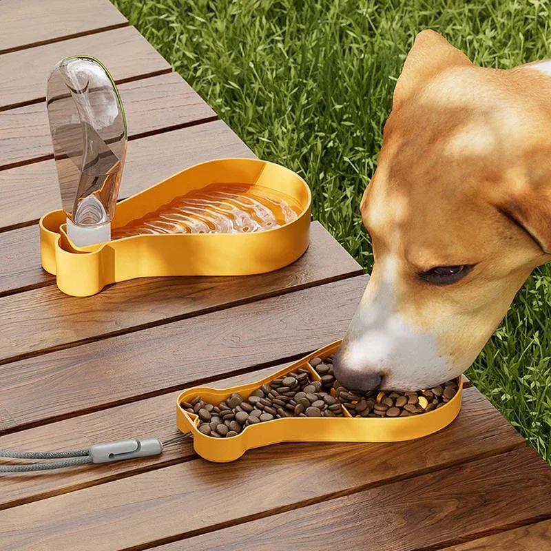 Pet Outdoor Walking Mug Chicken Leg Shaped Portable Travel Water Bottle Puppy Cats Dogs Drinking Water Food Dispenser Supplies