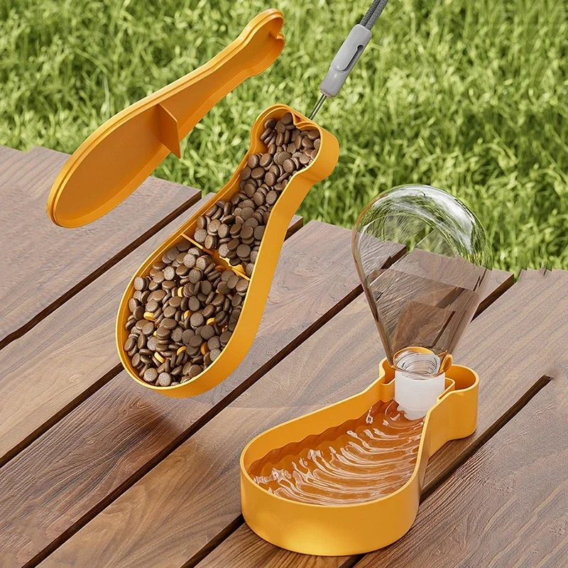 Pet Outdoor Walking Mug Chicken Leg Shaped Portable Travel Water Bottle Puppy Cats Dogs Drinking Water Food Dispenser Supplies