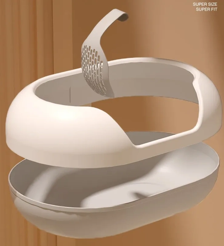 New Capsule Design Cheap Pet Cats Toilets Wholesale Plastic Cat  Box