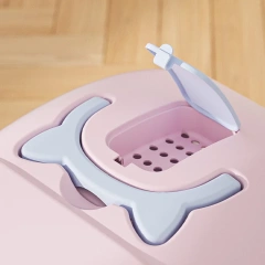 Wholesale Plastic Pet Cat Litter Box Big Space Easy Cleaning Cat Toilet Box