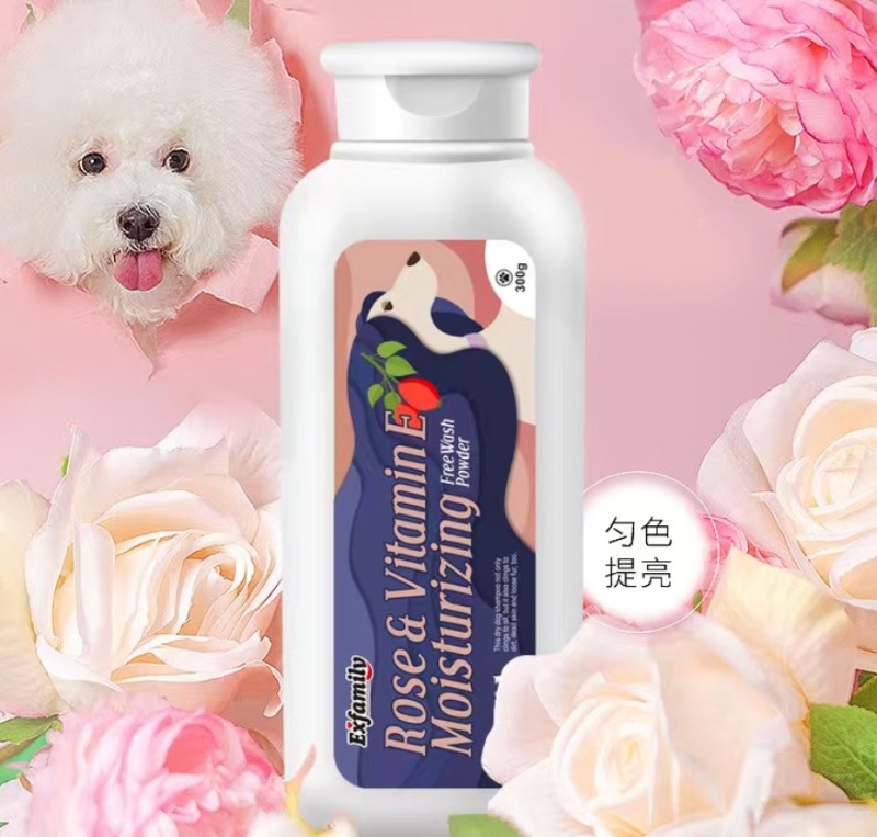 Pet Fruit Shampoo Set Custom Label Dog Shampoo Dry Powder Gift Box Four Bottles Of Pet Shampoo Cleansing Powder