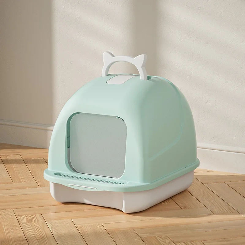 Wholesale Plastic Pet Cat Litter Box Big Space Easy Cleaning Cat Toilet Box