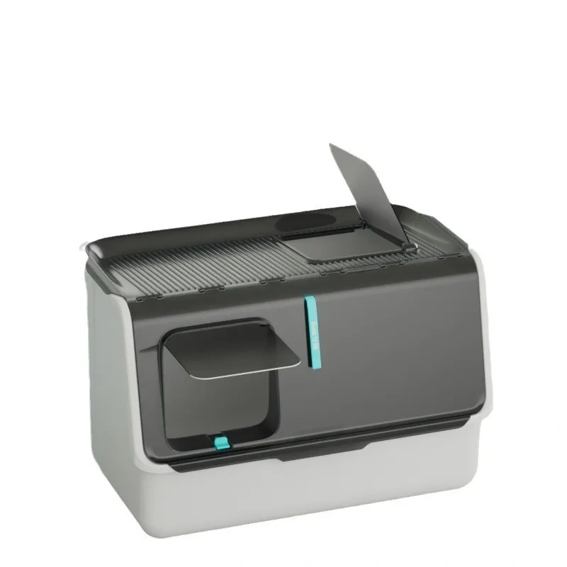 New Top-entry Cat Litter Box Tray Kitten Extra Large Fully Enclosed Anti-splash Mat Anti-smell Cats Litter Box Pet Products