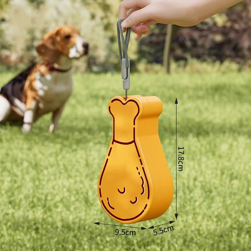 Pet Outdoor Walking Mug Chicken Leg Shaped Portable Travel Water Bottle Puppy Cats Dogs Drinking Water Food Dispenser Supplies