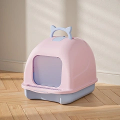 Wholesale Plastic Pet Cat Litter Box Big Space Easy Cleaning Cat Toilet Box