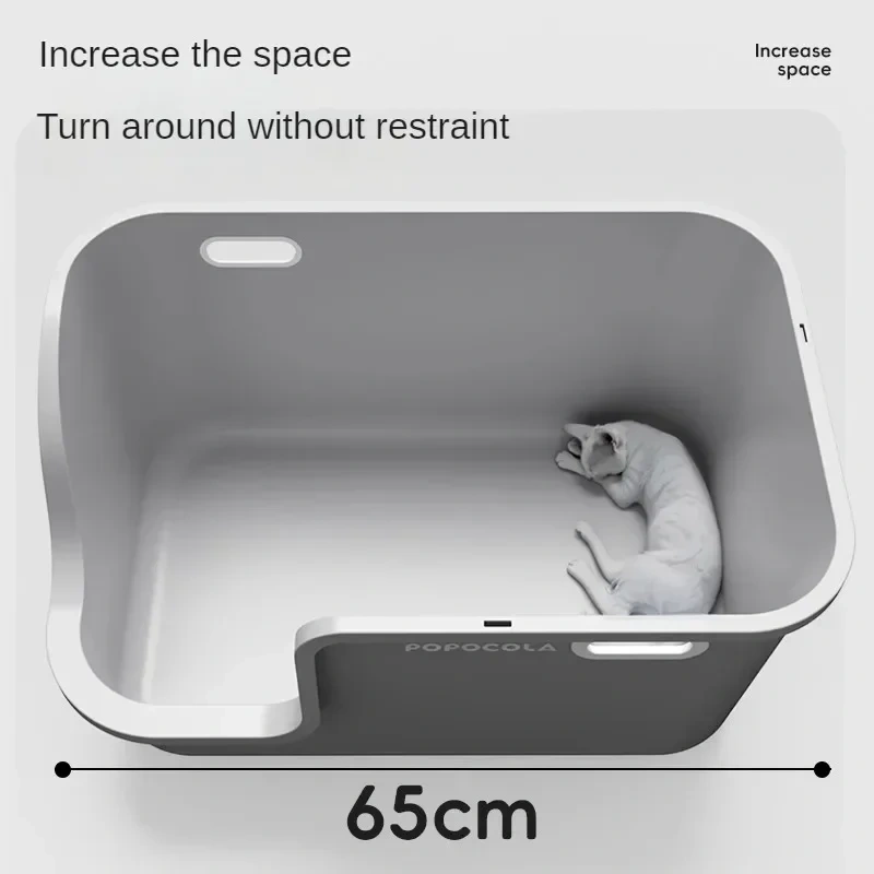 Litter Box Corridor Type Fully Enclosed Splash-Proof Deodorant Cat Litter Basin Corridor Oversized Cat Toilet Pet