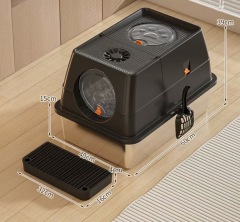 Hot Sale Cat Products Extra Large Stainless Steel Cat Litter Box Katzen Toilette Aus Edelstahl
