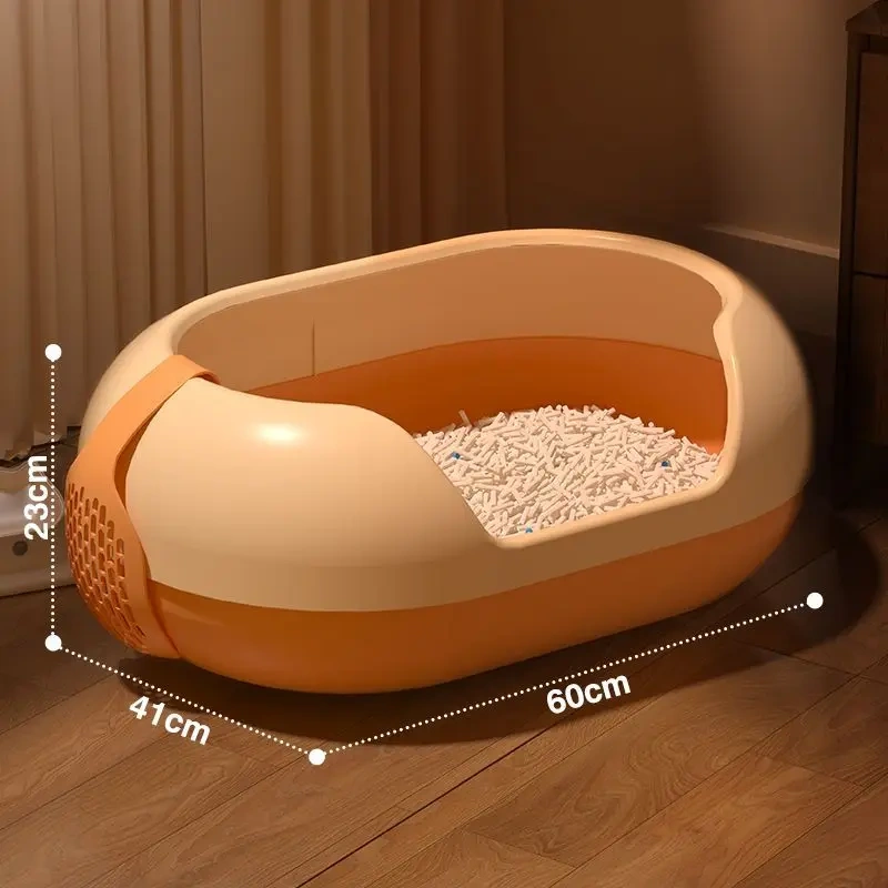 New Capsule Design Cheap Pet Cats Toilets Wholesale Plastic Cat  Box