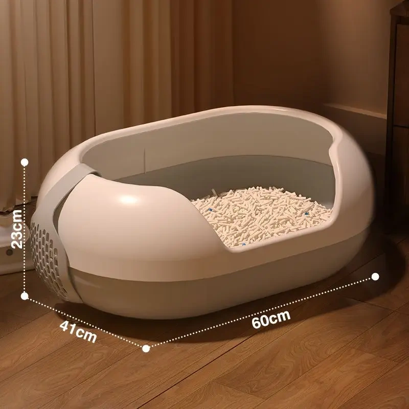 New Capsule Design Cheap Pet Cats Toilets Wholesale Plastic Cat  Box