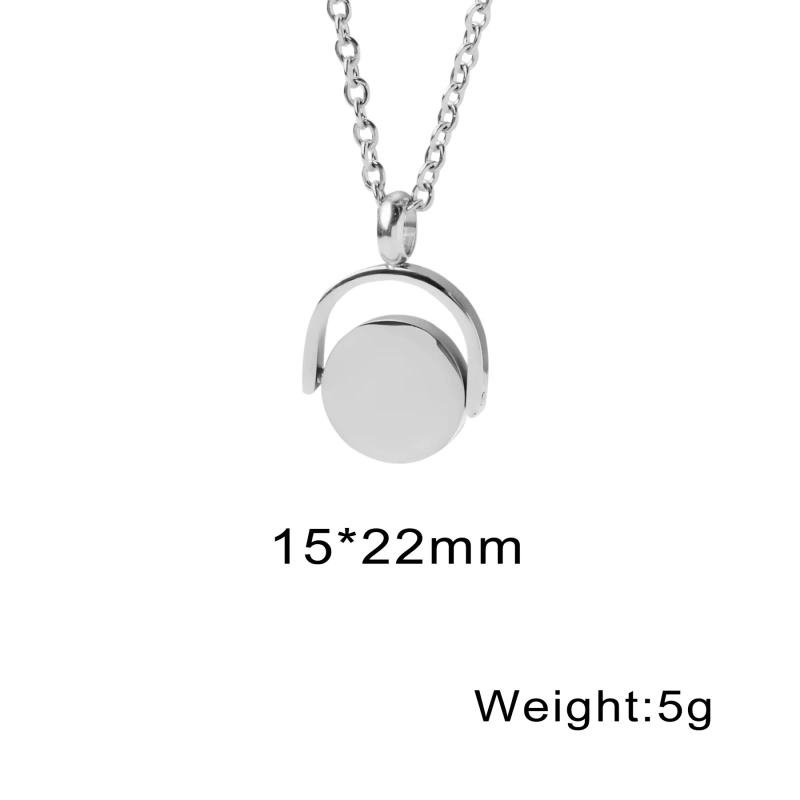 Steel Fun New Custom Laser Engraved Pet Photo Pendant Necklace For Women&Men Stainless Steel Jewelry Accessories Souvenir Gift