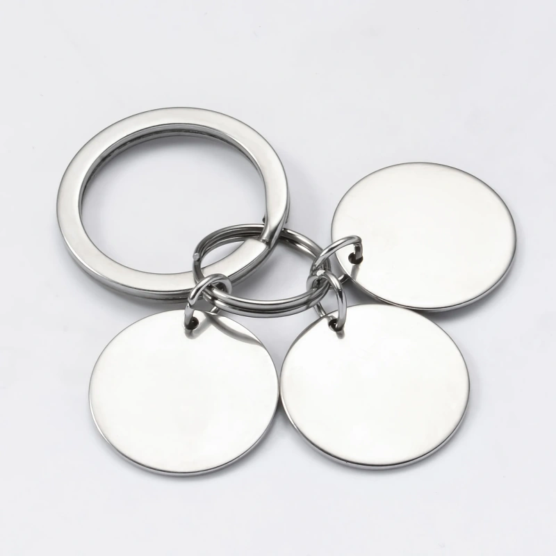 Stainless Steel Custom Pet Portrait Keychain Personalized Multiple Dog Cat Photo Engraved Memorial Christmas Gifts
