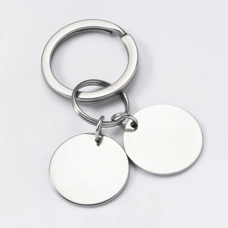 Stainless Steel Custom Pet Portrait Keychain Personalized Multiple Dog Cat Photo Engraved Memorial Christmas Gifts